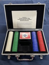 Cardinal's Texas Hold'em Poker Set & Metal Carrying Case