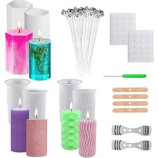 Lot de 6 moules à bougies à