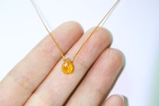 collier argent fil ciré