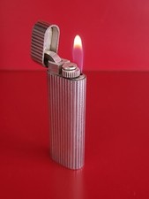 CARTIER Silver Plated Lighter Works Holds Load 