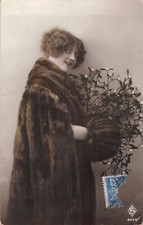 CP WOMEN'S FUR SLEEVE MISTLETOE COAT - 25316