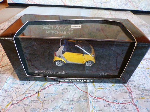Smart cabriolet jaune - smart,
