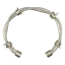 Fil Barbelé Torc En Argent