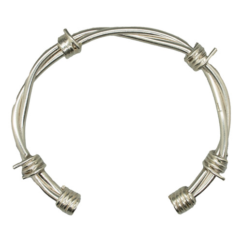 Fil barbelé torc - barbelé, argent