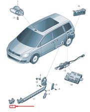 VW SHARAN 7N Pièce De Retenue De Porte Coulissante Gauche 7N0937539A NOUVEAU