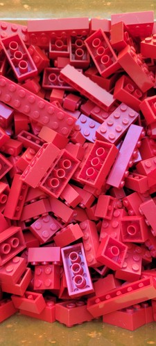 Lego briques rouge 300 - 300, grammes