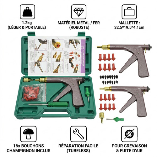 Kit reparation pneu tubeless - kit,