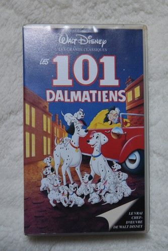 Vhs les 101 dalmatiens - k7,