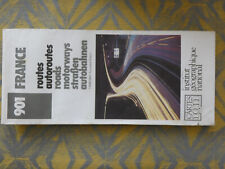 card IGN 901 grey series France 1/1000 000 roads motorways 1987