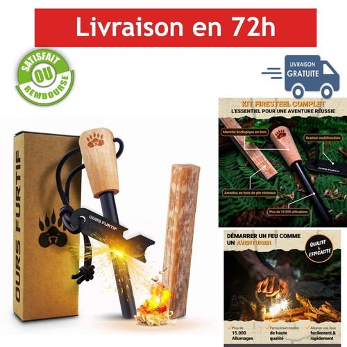 Kit firesteel pierre à feu - -,