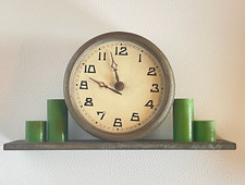 ANTIQUE SMALL TABLE CLOCK - OFFICE CLOCK - ART DECO CURRENT