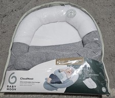 Baby Moov CloudNest  Organic Baby Head Support - Gray and Lounger Cushion