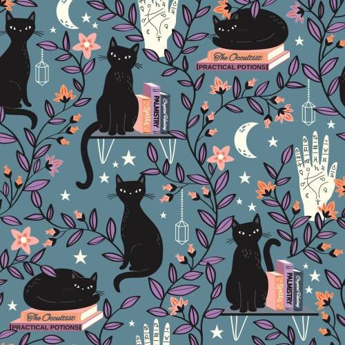 Tissu chat savant dashwood - chat,