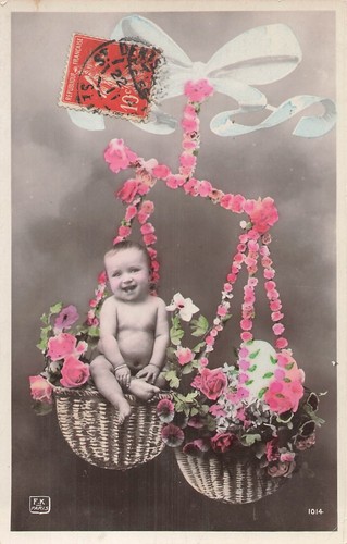 Balance panier roses fleurs - panier,