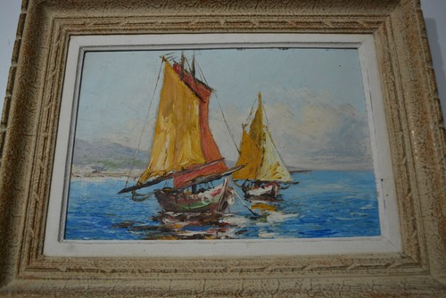 Huile sur toile brod mer - de,