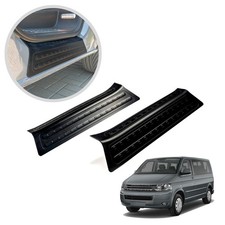 pour Volkswagen VW California (T5) 2003-2015 Seuils de porte Noir Mat