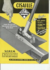SEREM - SHEAR CISMA - JUZIERS / catalogue brochure leaflet leaflet
