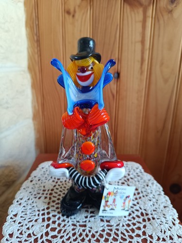 Clown verre murano - clown,