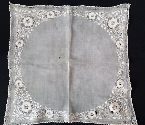Linge ancien mouchoir - linge,