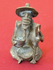Statuette Sage Africain Bronze