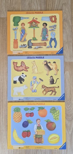 Lot puzzles encastrement - puzzles,