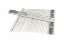 X Store Vénitien Intérieur Extérieur Maison Soleil PVC Couleur Blanche 120x175cm