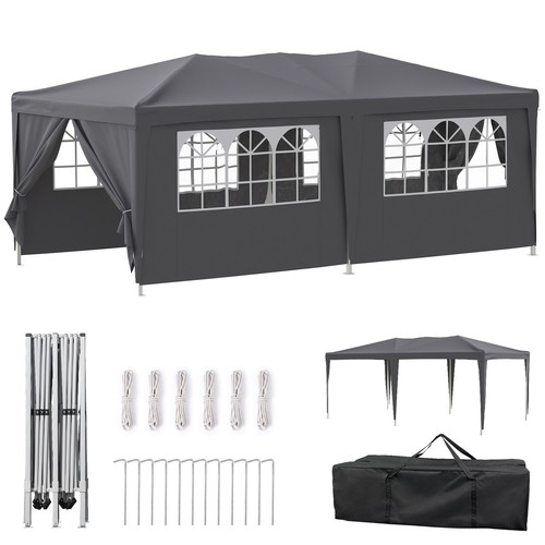Velway tonnelle pliable 3x6m - tonnelle,
