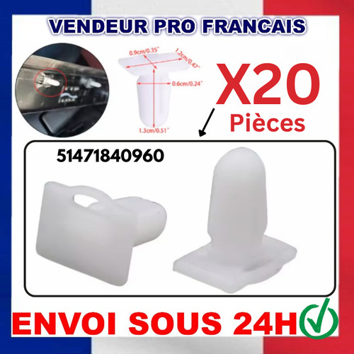 Clips fixation seuil porte - fixation,