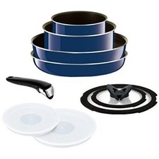 T-FAL frying pan 9point set detachable handle Ingenio Neo Grand blue Gas fired