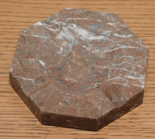 original VINTAGE cendrier octogonal en MARBRE ashtray