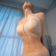 Unisex High Elastic Oil Shiny Full Bodystocking Sleeping Bag Cocoon Body Sock