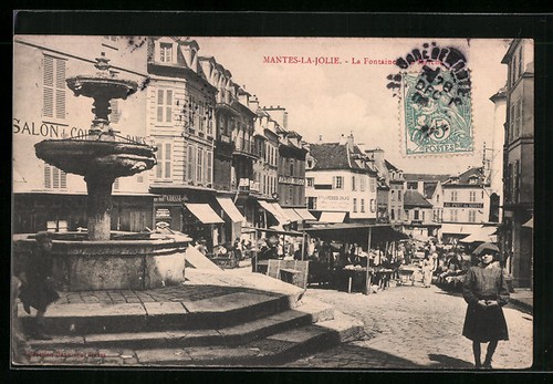 Cpa mantes jolie la - cpa, mantes-la-jolie,