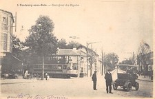 CPA 94 FONTENANY UNDER WOOD CROSSROADS DES FUNOLOS (TRAMWAY 