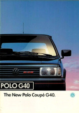 Volkswagen Polo G40 Coupe 1991-1992 UK Market Sales Brochure
