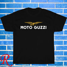 New Moto Guzzi Motorcycle Logo Black/Grey/Navy Size S-5XL Unisex T-Shirt