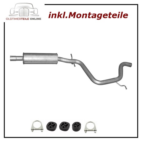 Silencieux central pour skoda - silencieux,