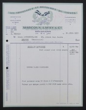 Facture BOEN SUR LIGNON 1957