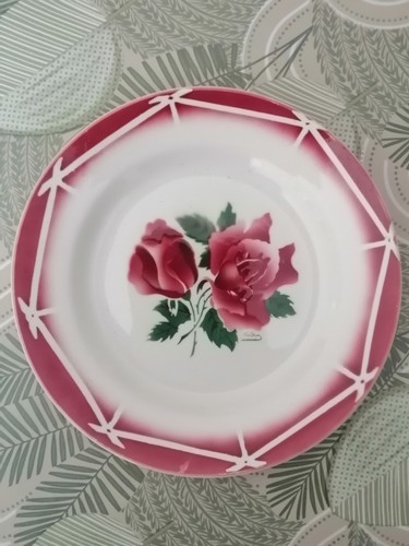 Assiette ancienne digoin - assiette,