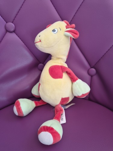 Doudou peluche girafe - doudou, jaune