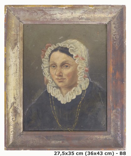 Tableau portrait féminin - tableau,