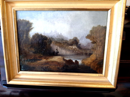 Belle huile sur - , toile