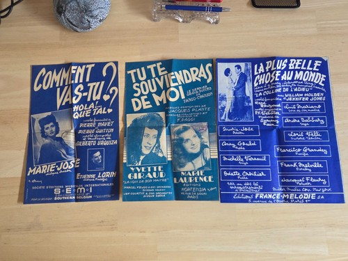 Partitions musicales vintage - 3,