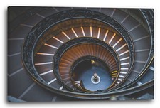 Toile/Cadres Escalier en colimaçon comme une spirale sans fin vers le bas