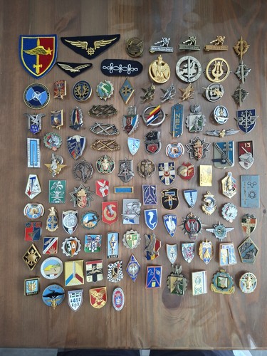 Lot 104 insignes militaires
