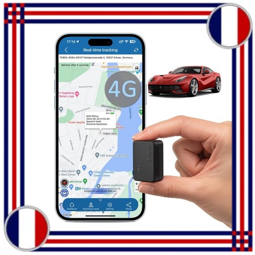 Traceur gps mini aimanté - traceur, 4g