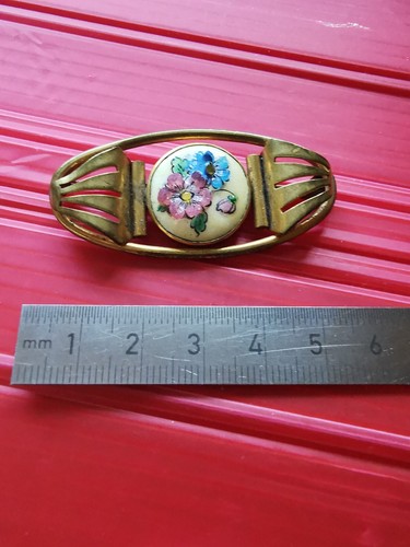 Ancienne broche porcelaine - broche, en