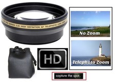 Telephoto 2.2x Hi Def Lens for Canon HF S10 S11 S100
