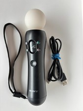 Sony PlayStation Move Motion Controller - Black (CECH-ZCM1U) + usb charging cord