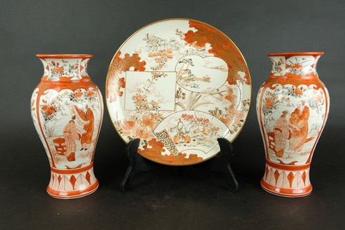 Paire vases japonais kutani - paire, de