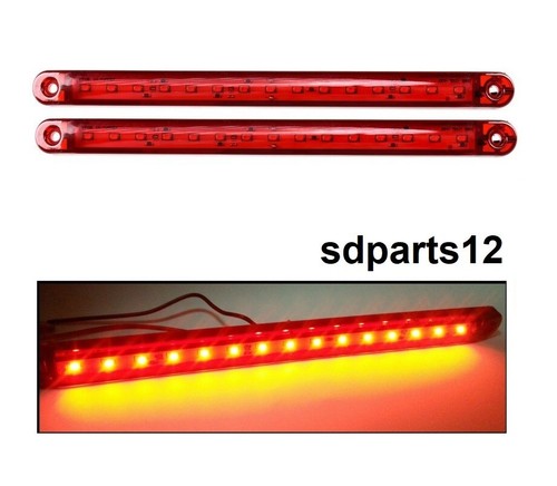 12v 24v led rouge - 24v, feux